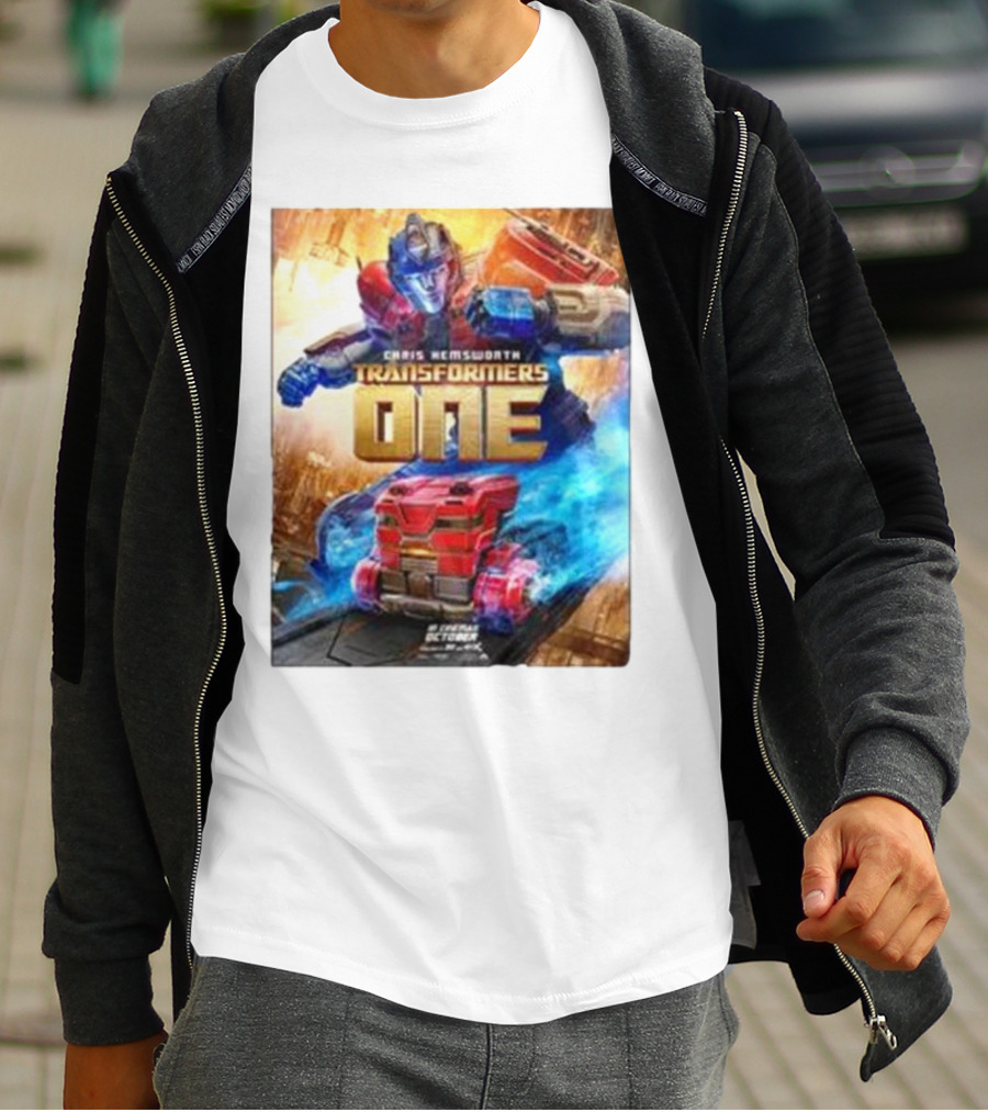 Chris Hemsworth Transformers One Robots Not In Disguise Merchandise T-Shirt
