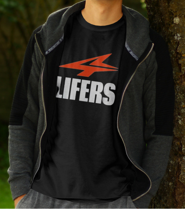 Druski 4Lifers 4 Lifers Red Lightning Bolt T-Shirt