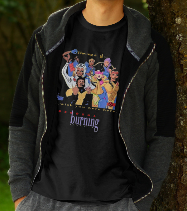 Genosha Having A Ball Wish You Were Here Burning Paris Is Burning T-Shirt