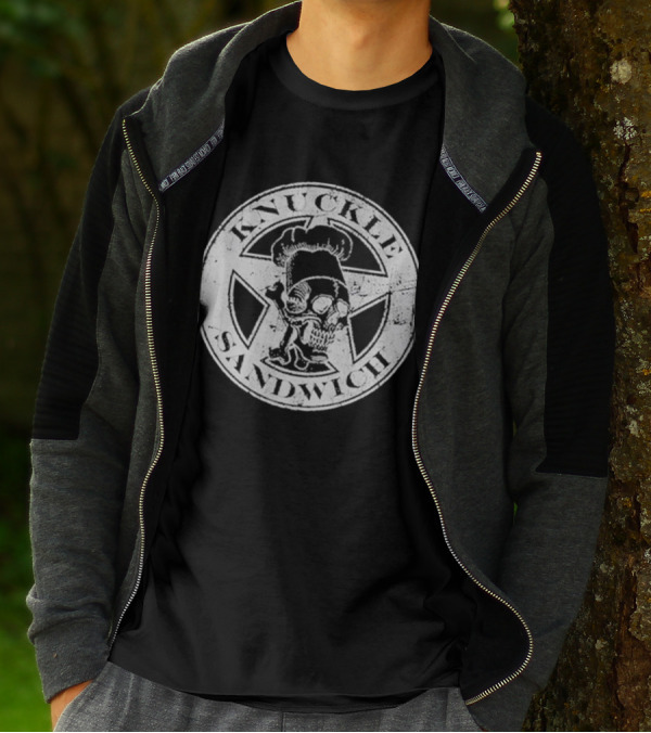 Guy Fieri Knuckle Sandwich Skull T-Shirt