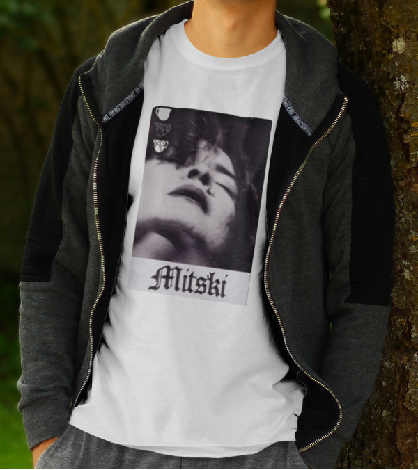 Mitski Gothic Black And White Portrait T-Shirt