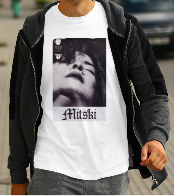 Mitski Gothic Black And White Portrait T-Shirt