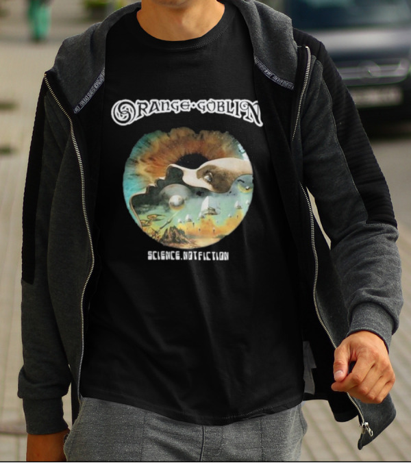Orange Goblin Science Not Fiction Psychedelic Space Exploration T-Shirt
