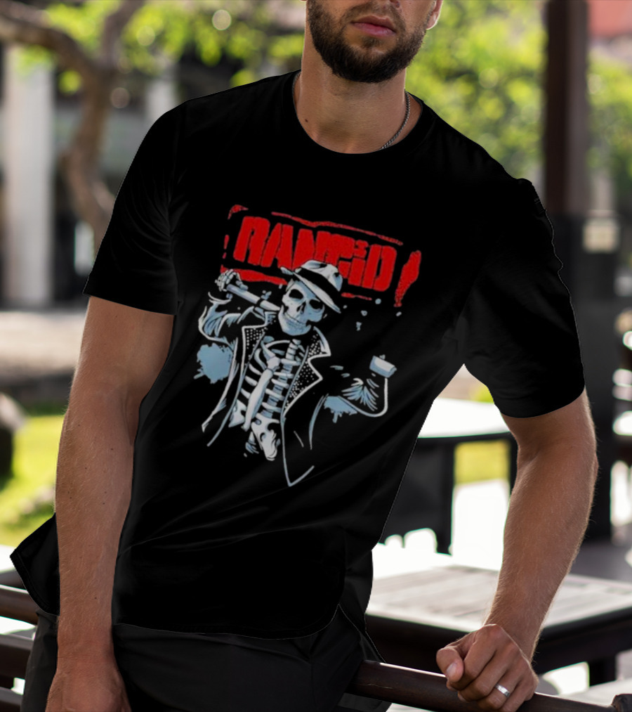 Rancid Bo Knows Skele Tim North America Tour T-Shirt