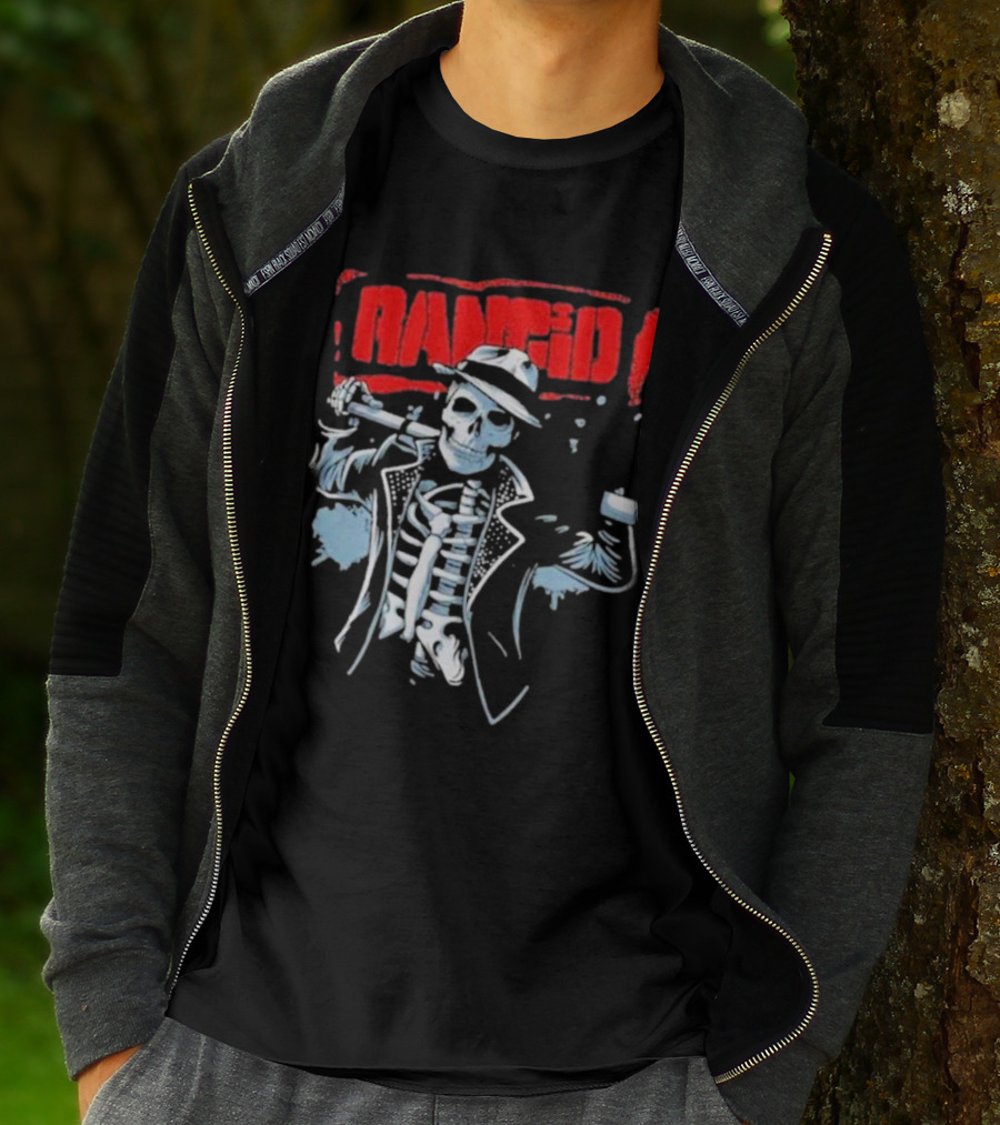 Rancid Bo Knows Skele Tim North America Tour T-Shirt