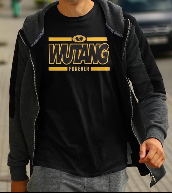 Wutang Forever Gold Black T-Shirt