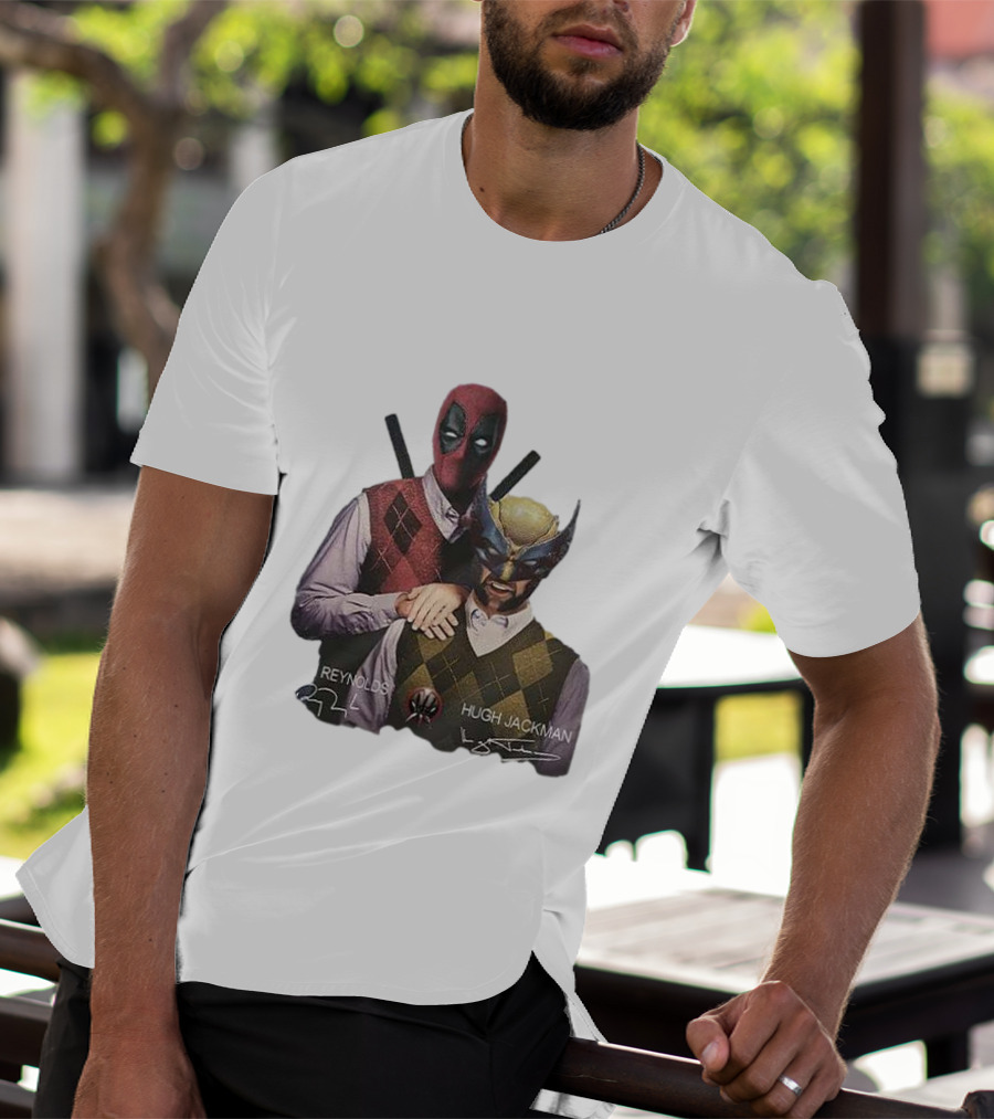 Deadpool Wolverine Ryan Reynolds Hugh Jackman Step Brothers T-Shirt
