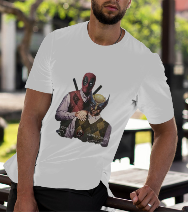 Deadpool Wolverine Ryan Reynolds Hugh Jackman Step Brothers T-Shirt