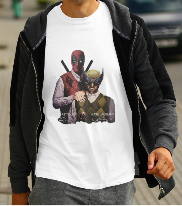 Deadpool Wolverine Ryan Reynolds Hugh Jackman Step Brothers T-Shirt