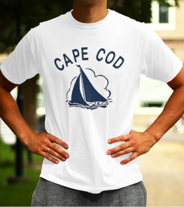 Cape Cod Sailboat Derek Guy Vintage Style Sailing T-Shirt