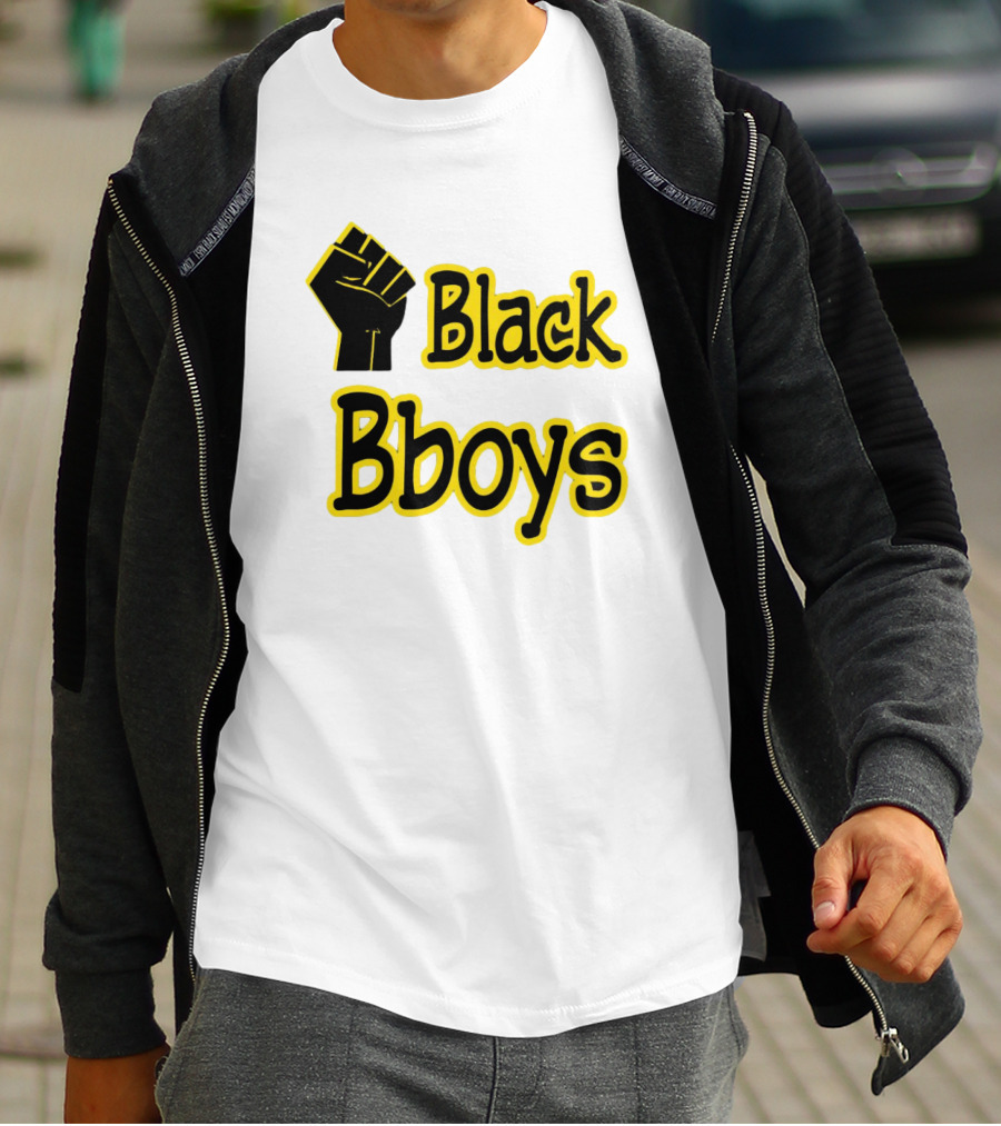 Destroy Quietly Black Bboys Fist T-Shirt