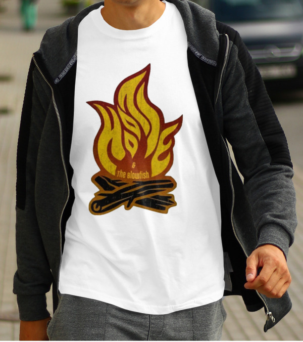 Hootie And The Blowfish Campfire Flame Logs T-Shirt