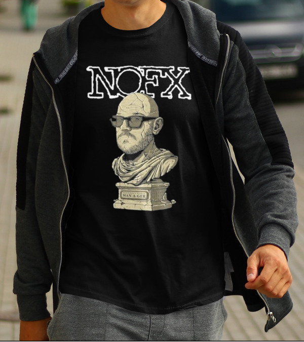 NOFX Concert Bust Graphic At Burton Cummings Theatre Winnipeg August 15 T-Shirt