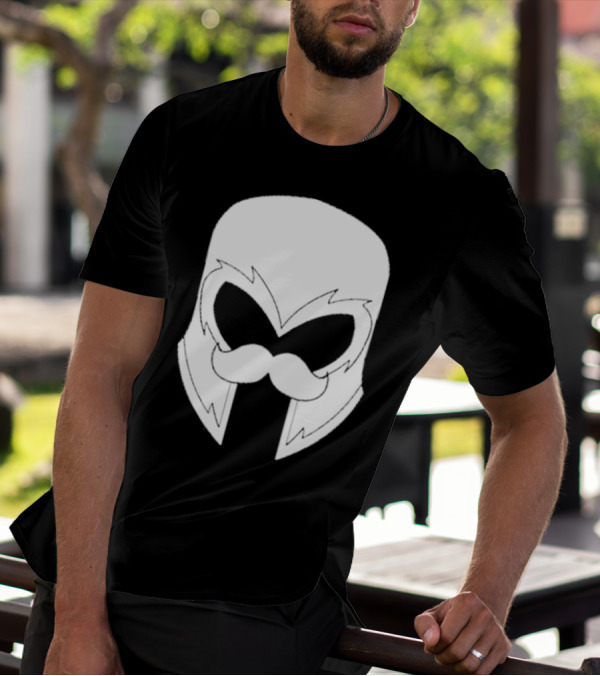 Remix’D Curleh Mustache Wolverine Mask T-Shirt