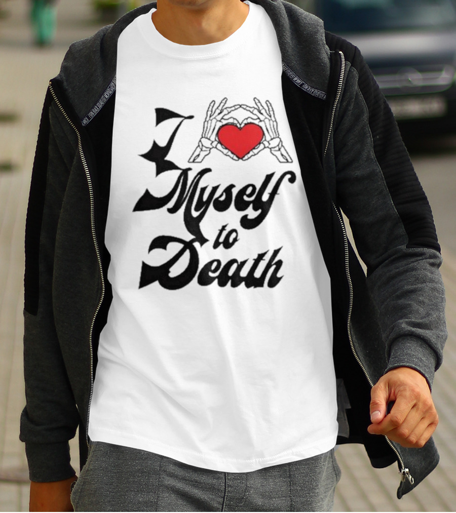 Chris Brown Skeleton Hand Heart I Love Myself To Death T-Shirt