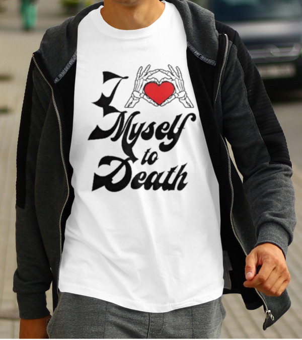 Chris Brown Skeleton Hand Heart I Love Myself To Death T-Shirt