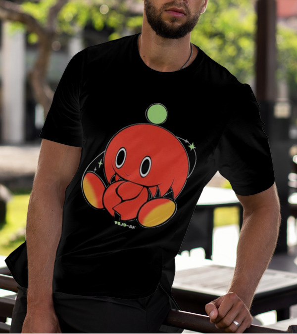 Chuckles Knuckles Chao Red Character With Green Ball T-Shirt
