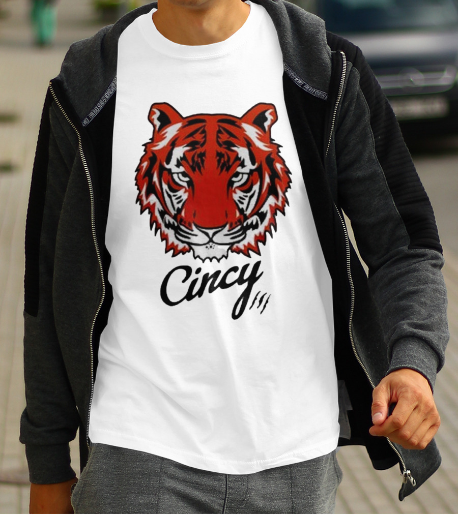 Cincinnati Bengals Cincy The Tiger Head T-Shirt