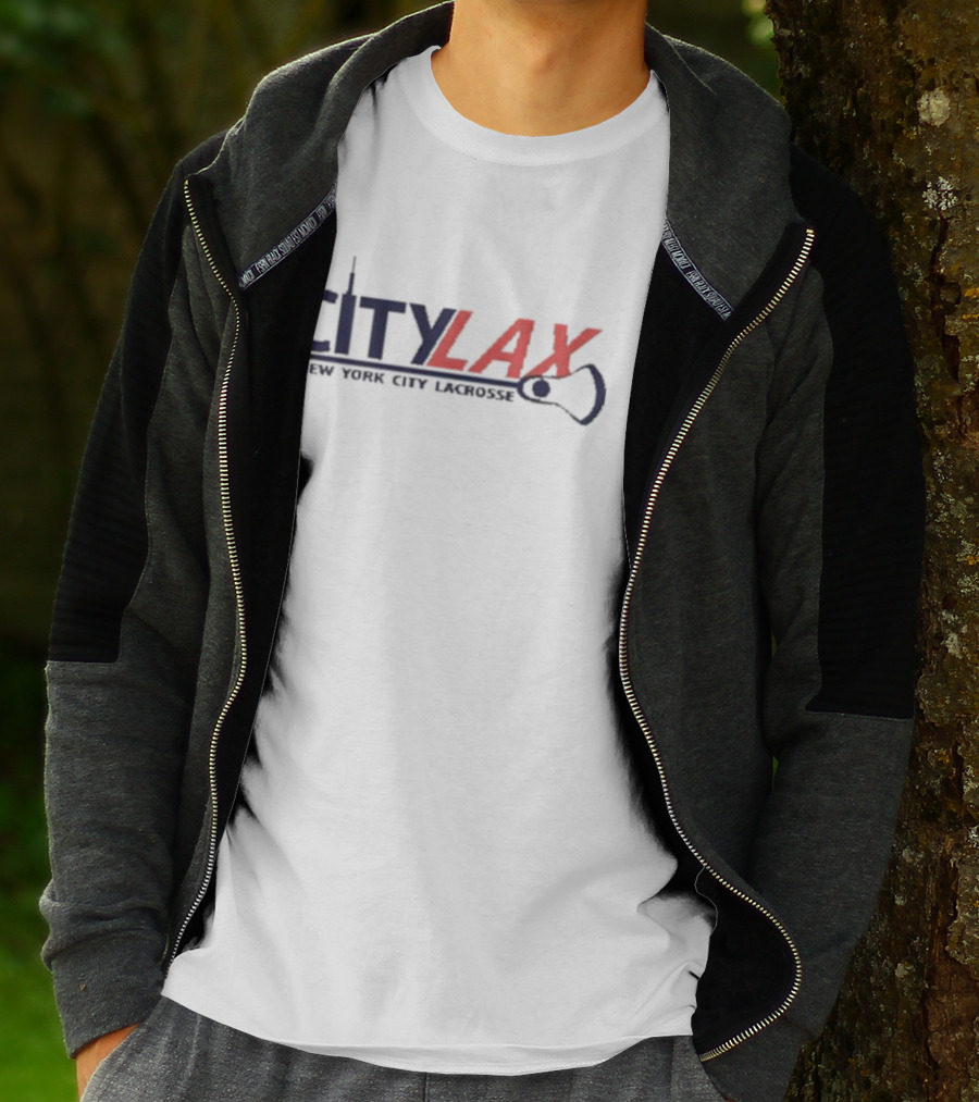 City Lax New York City Lacrosse Skyline T-Shirt