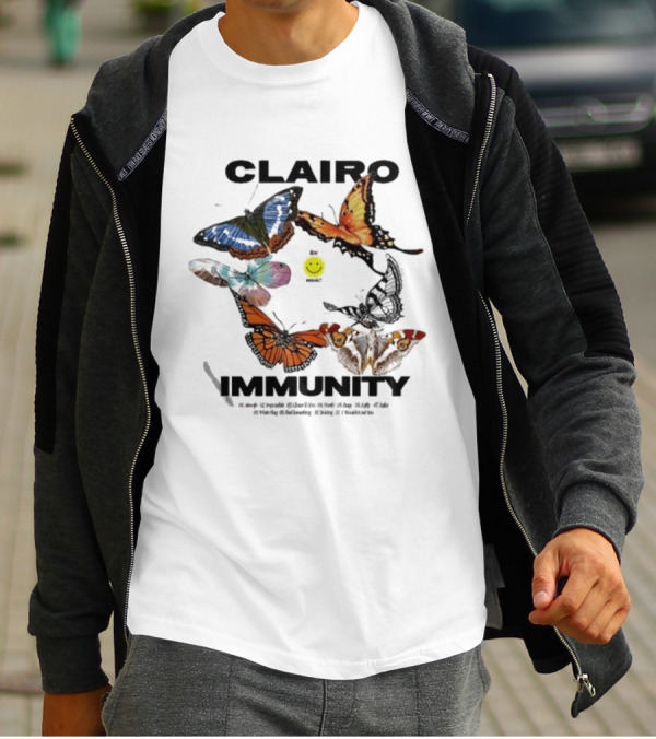Clairo Immunity Butterfly Smiley T-Shirt