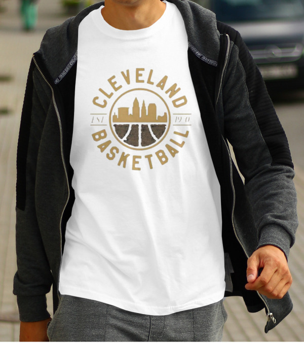 Cleveland Basketball Est 1901 Skyline Seal T-Shirt