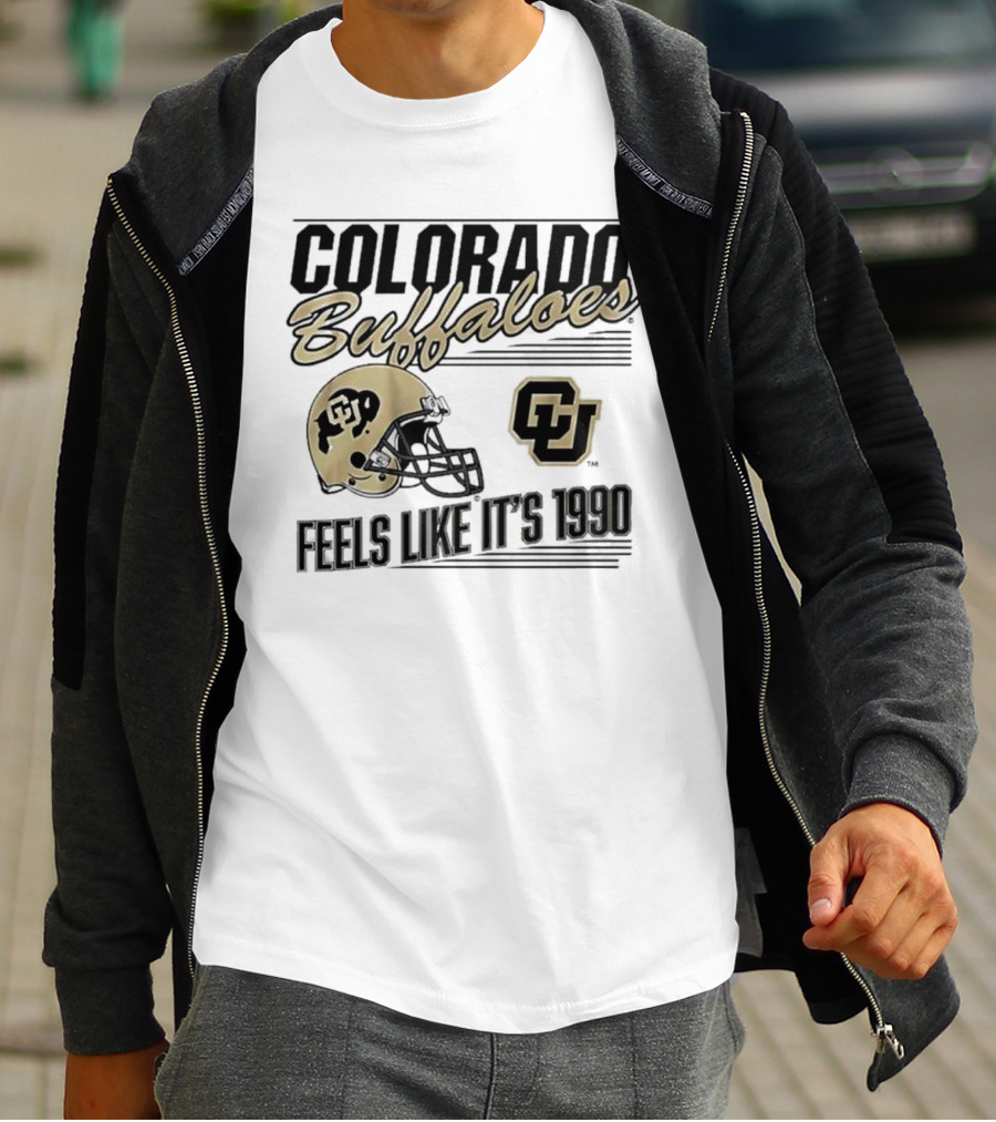 Colorado Buffaloes Helmet Feels Like It's 1990 CU T-Shirt