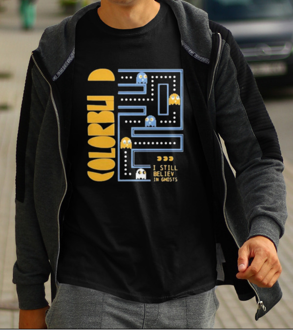 Colorblind I Still Believe In Ghosts Pac-Man Ghosts Maze T-Shirt