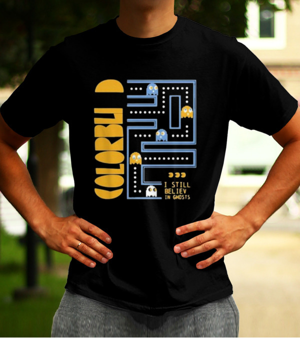 Colorblind I Still Believe In Ghosts Pac-Man Ghosts Maze T-Shirt