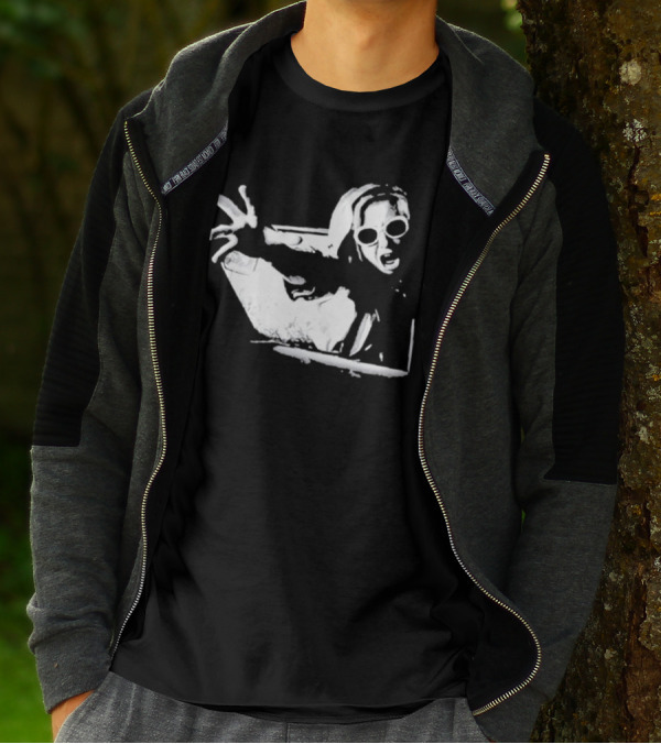 Cuckoo The Hooded Woman Reaching In Sunglasses T-Shirt