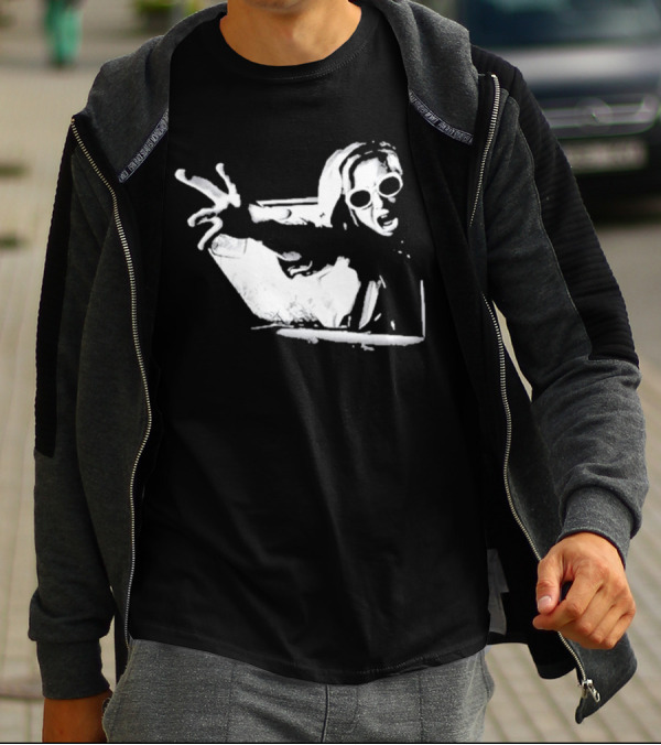 Cuckoo The Hooded Woman Reaching In Sunglasses T-Shirt