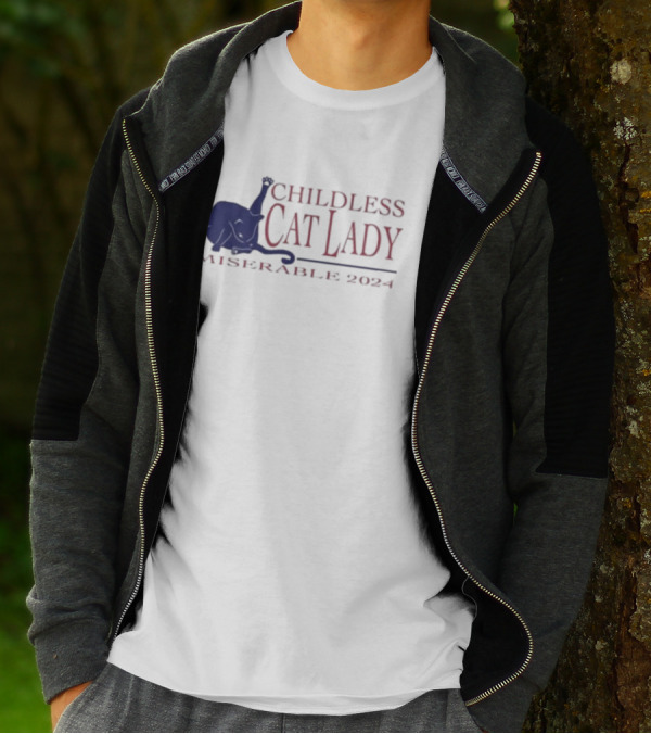 Childless Cat Lady Miserable T-Shirt