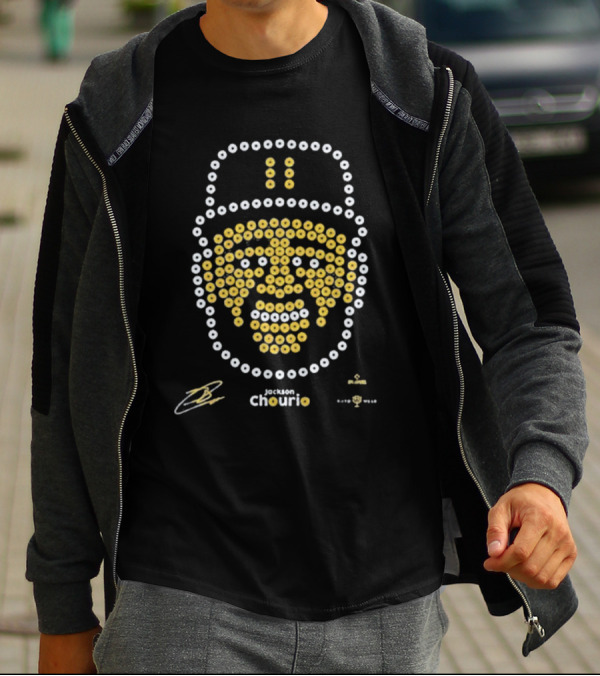Jackson Chourio Rotowear Pixel Art Baseball Face T-Shirt