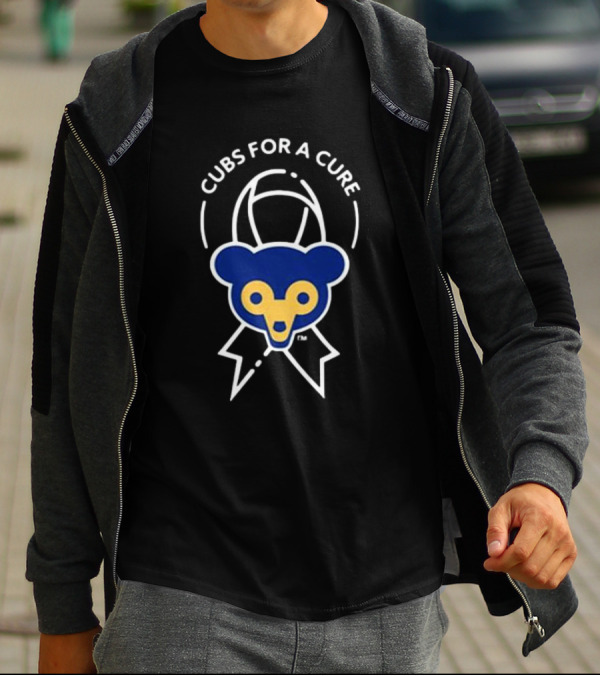 Cubs For A Cure Blue Bear T-Shirt
