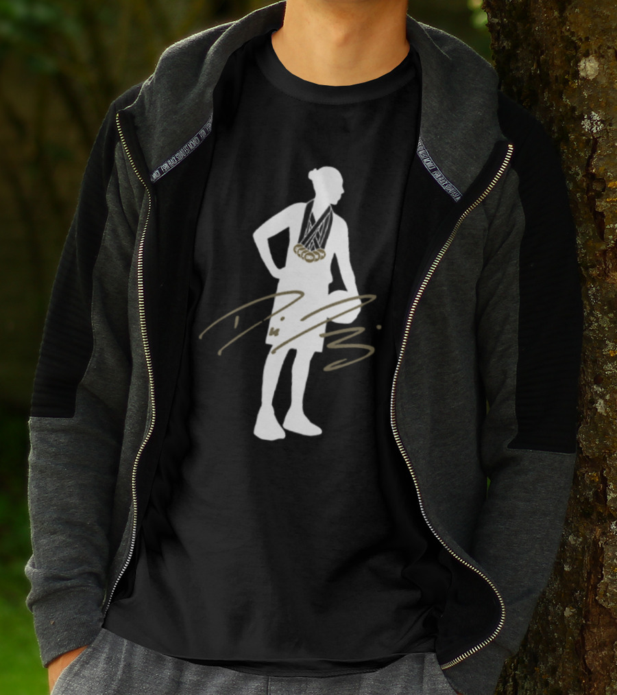 Diana Taurasi 6x Gold Medalist Silhouette With Signature T-Shirt