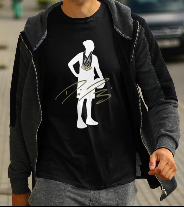 Diana Taurasi 6x Gold Medalist Silhouette With Signature T-Shirt