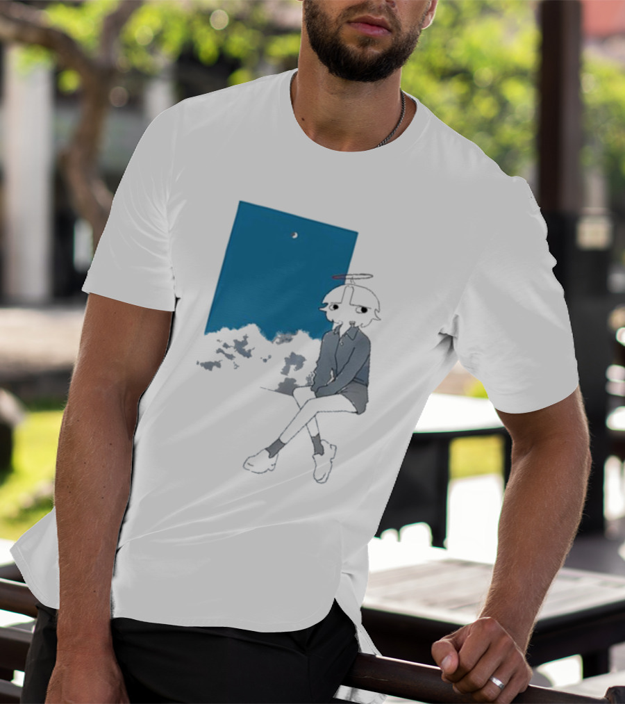 Chew Chew Store Shining Sitting By The Blue Window T-Shirt