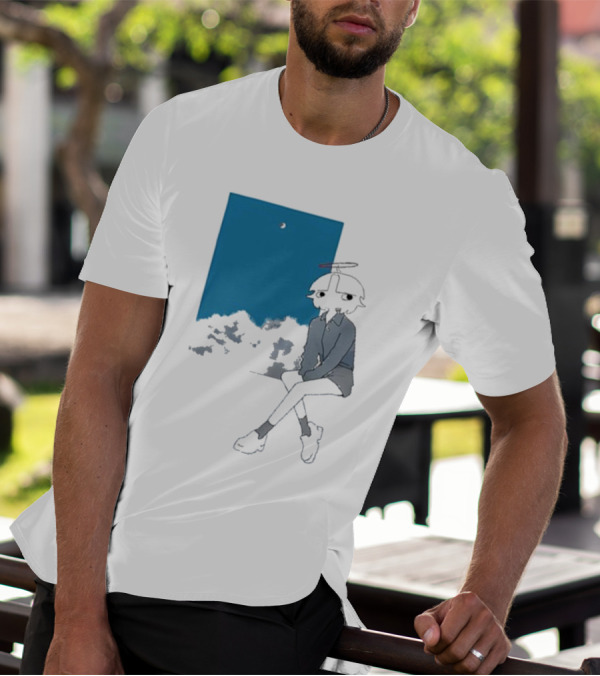 Chew Chew Store Shining Sitting By The Blue Window T-Shirt