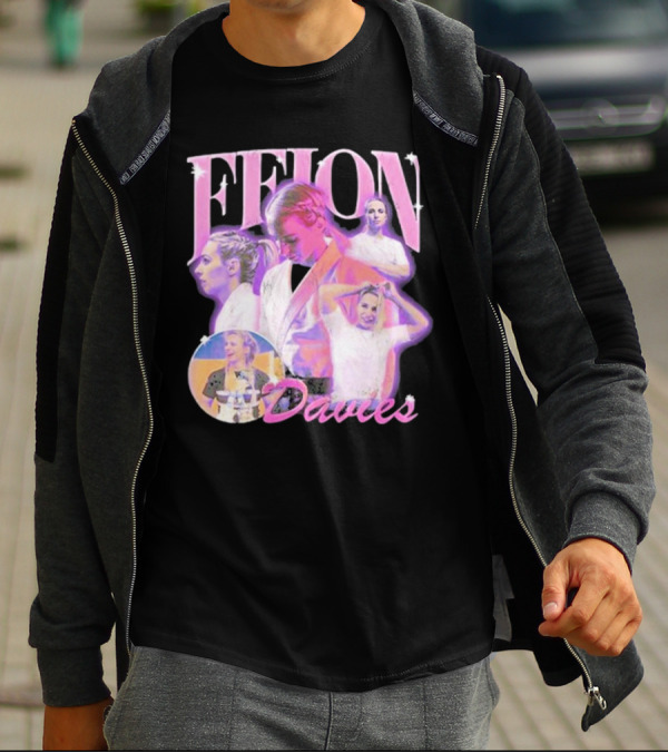 Ffion Davies Vintage Bootleg Pastel Collage T-Shirt