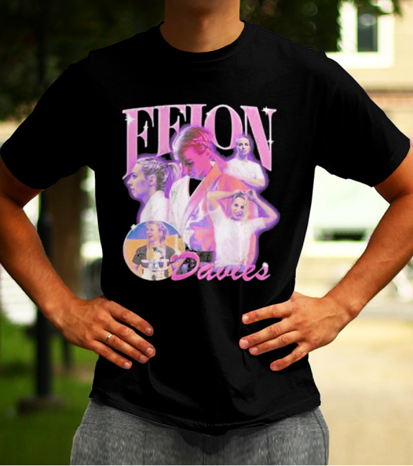 Ffion Davies Vintage Bootleg Pastel Collage T-Shirt