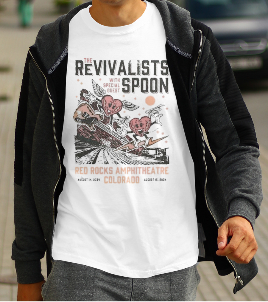 The Revivalists With Spoon Special Guest Red Rocks Amphitheatre August 14 15 T-Shirt