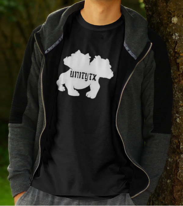 Unitytx Bulldog Silhouette Twins T-Shirt