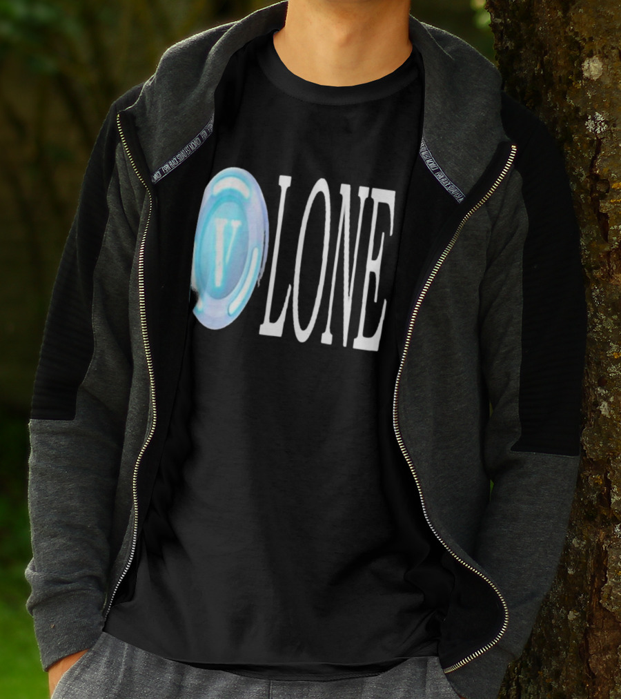 Bussinapparelco Vlone Vbuck Coin Icon And Text T-Shirt