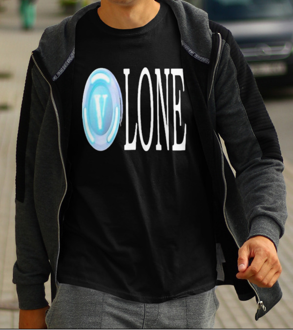 Bussinapparelco Vlone Vbuck Coin Icon And Text T-Shirt