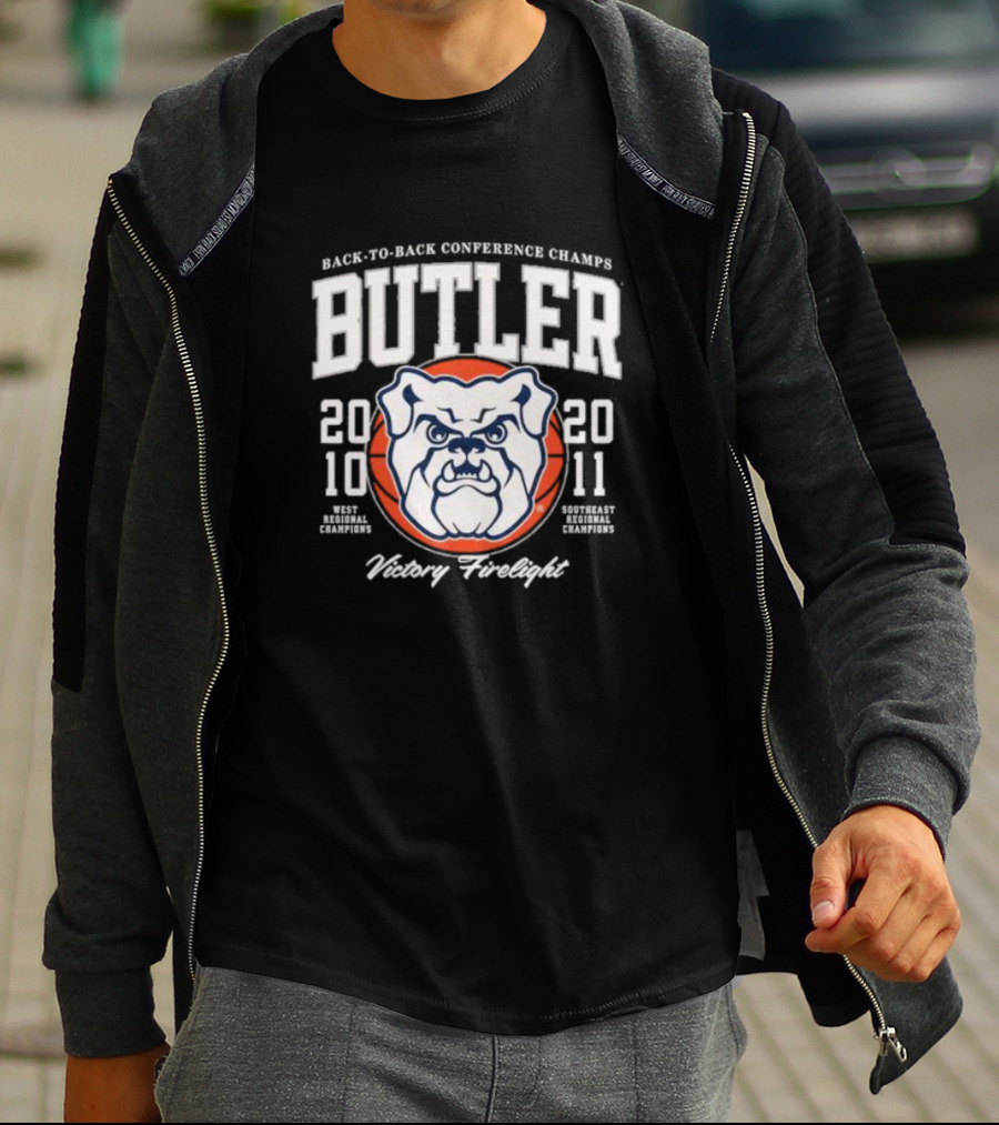 Back-to-Back Conference Champs Butler 2010 2011 Victory Firelight T-Shirt