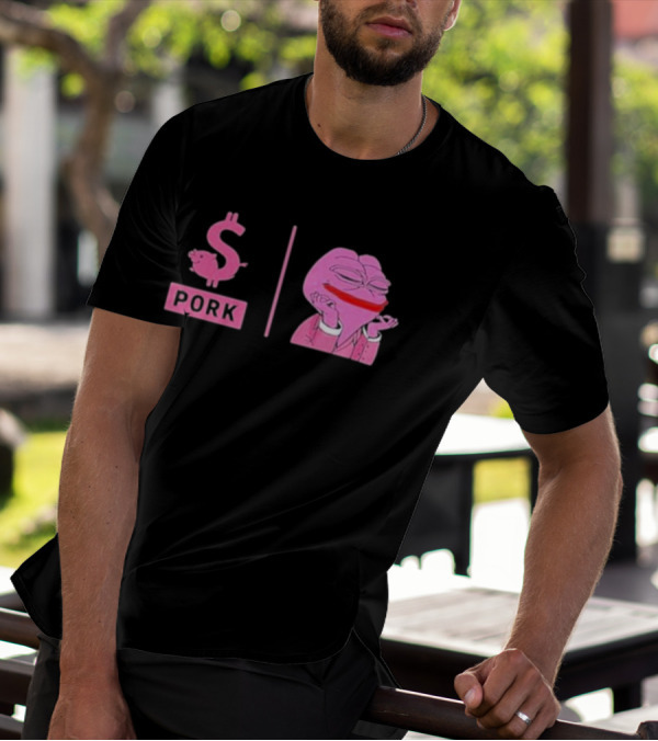 Pork $pork Pepe Meme Pink Frog T-Shirt