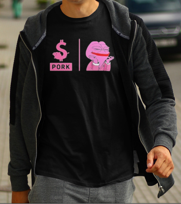 Pork $pork Pepe Meme Pink Frog T-Shirt