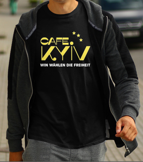 CAFE KYIV Win Wahlen Die Freiheit Vintage Stars T-Shirt