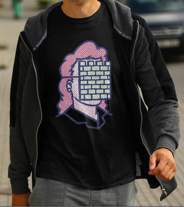 Castleface Records Gal Friday Brick Wall Face Mullet T-Shirt