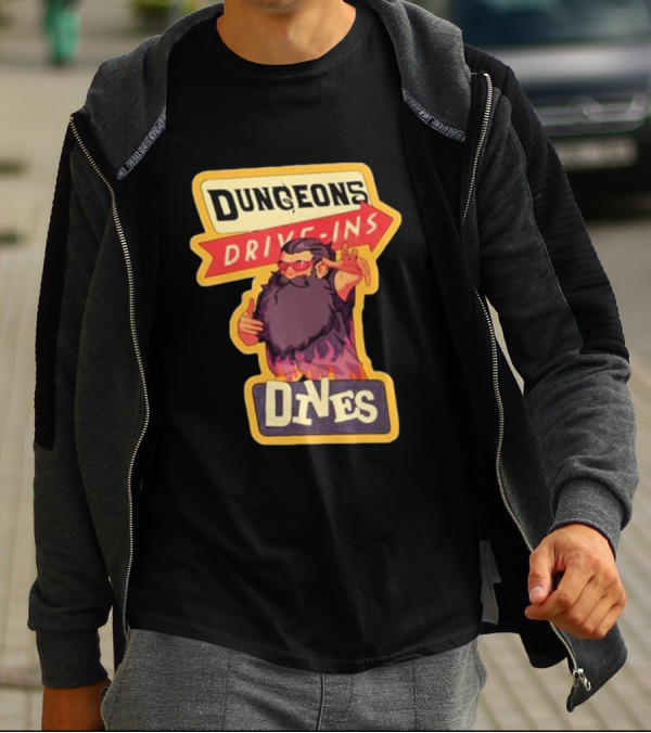 Dungeons Drive-Ins Dives Catskullery Senshi T-Shirt