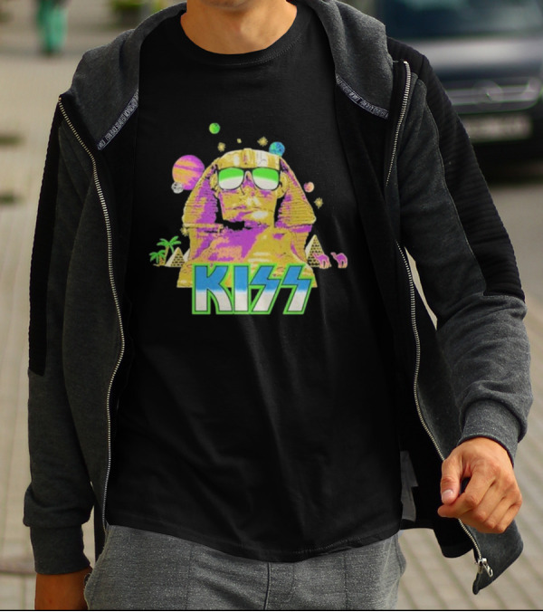 Kiss Hot In The Shade Sphinx Neon T-Shirt